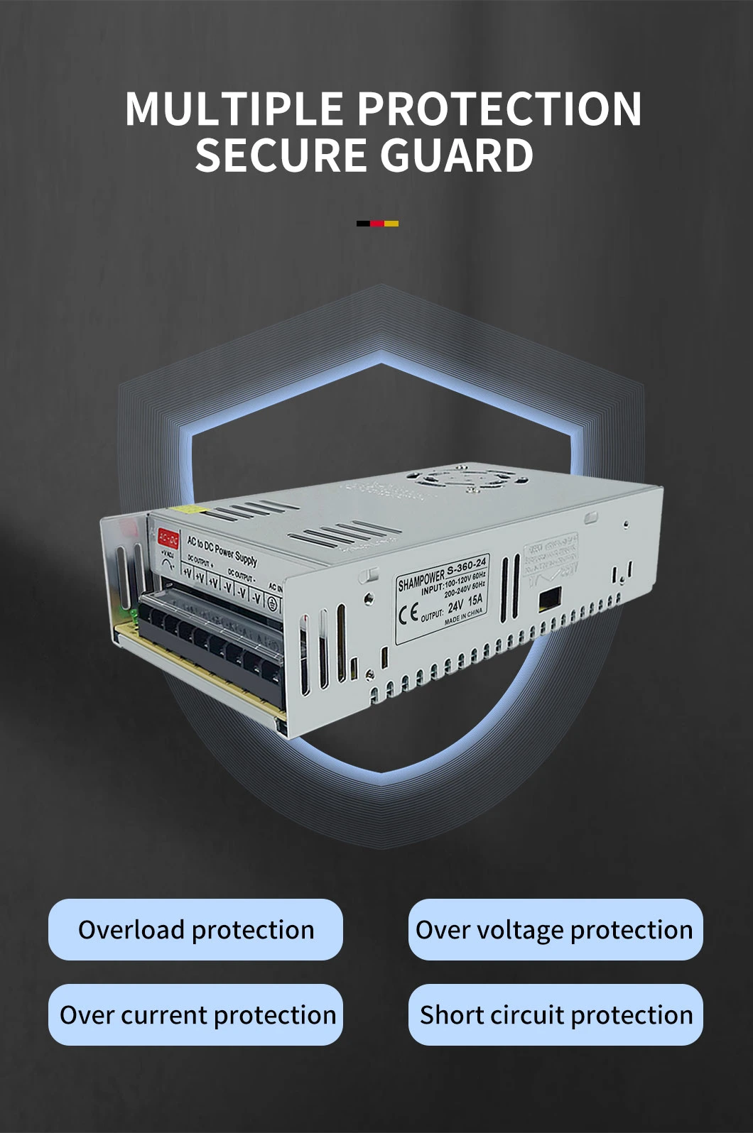 LED SMPS 24V3a 75W Switching Power Supply for LED Light