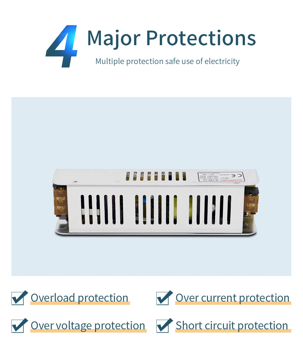 Driver DC 12V20A 240W Strip Switching Power Supply Is Used in Medical Machinery